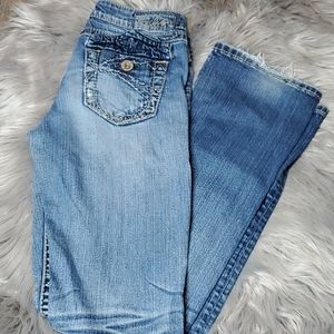 Silver Boot Cut Jeans